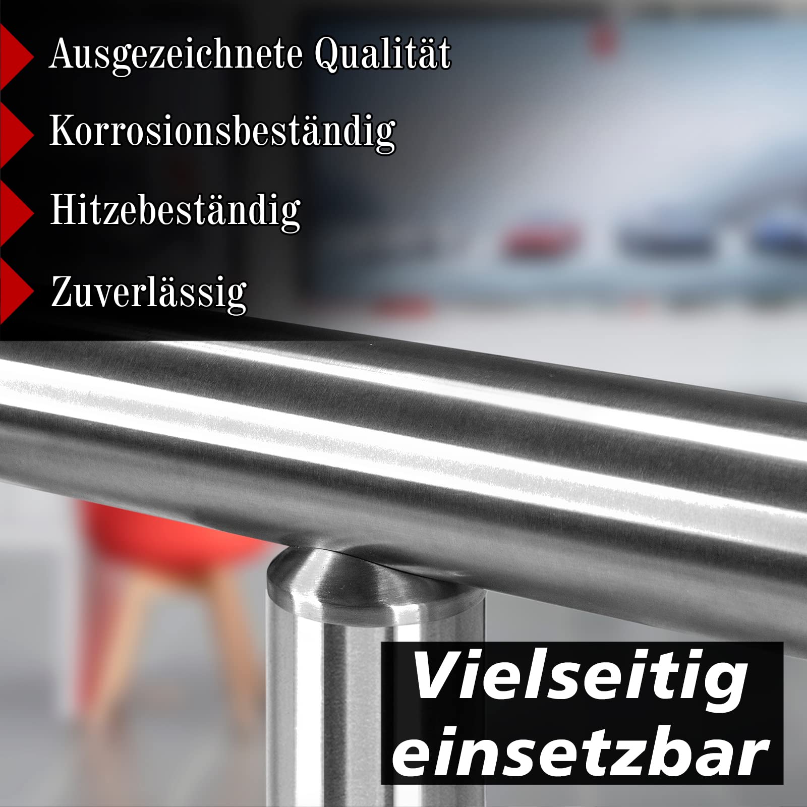 PRIOstahl Geländerbau Rohradapter rund 42,4 mm Edelstahl 1 Stück