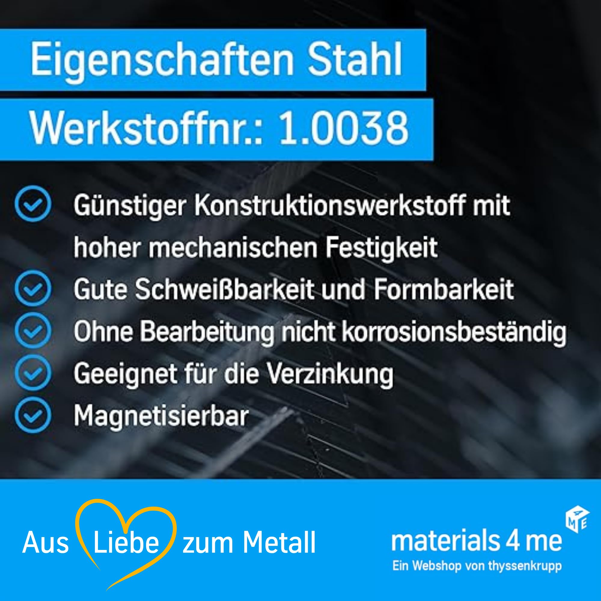 thyssenkrupp Stainless Winkel 20x20x3mm 1000mm V2A