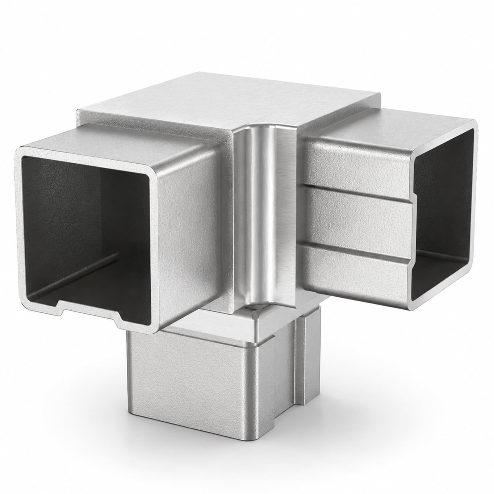 PRIOstahl Geländerbau Eckverbinder 40x40x2mm V2A 1 Stück