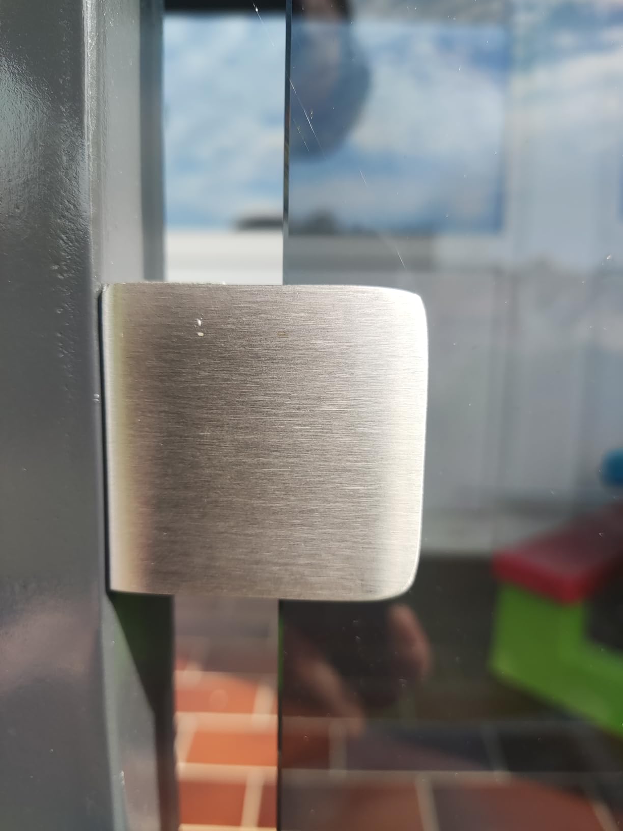 PRIOstahl Geländerbau Glashalter Flach 3mm 4 Stück V2A