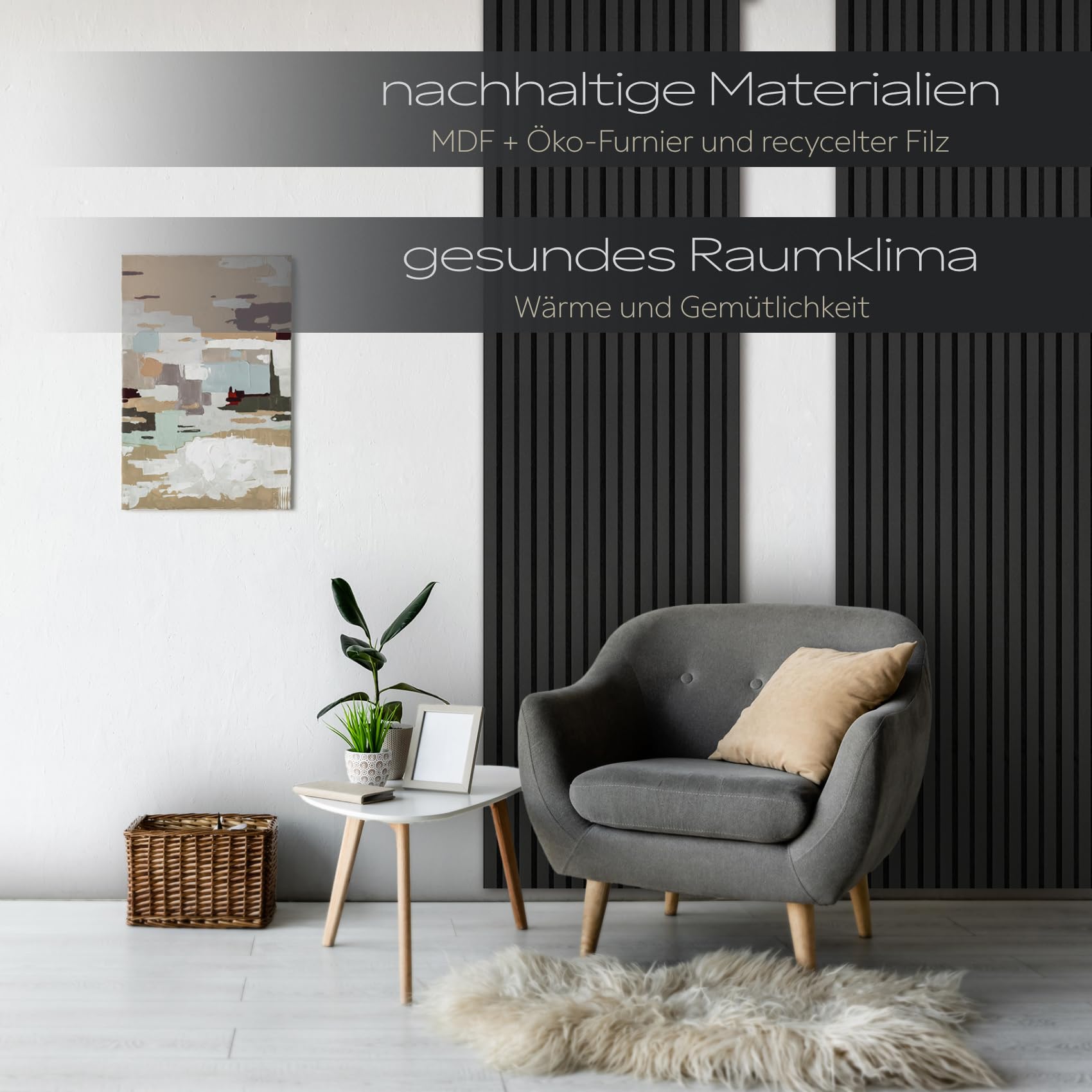 Hexim Akustikpaneele Musterstück Black Edition AP12 Wandpaneele