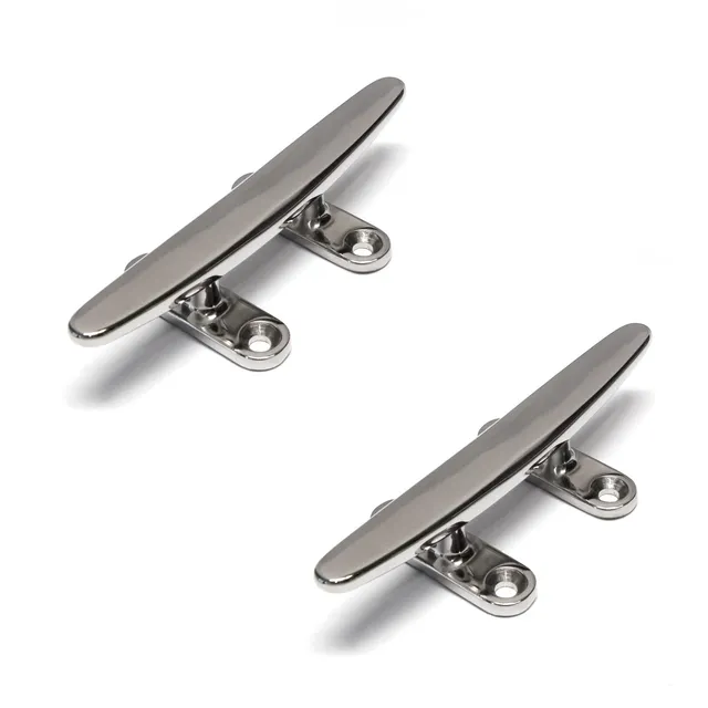 PRIOstahl Belegklampe 100 mm Edelstahl V4A 2 Stück