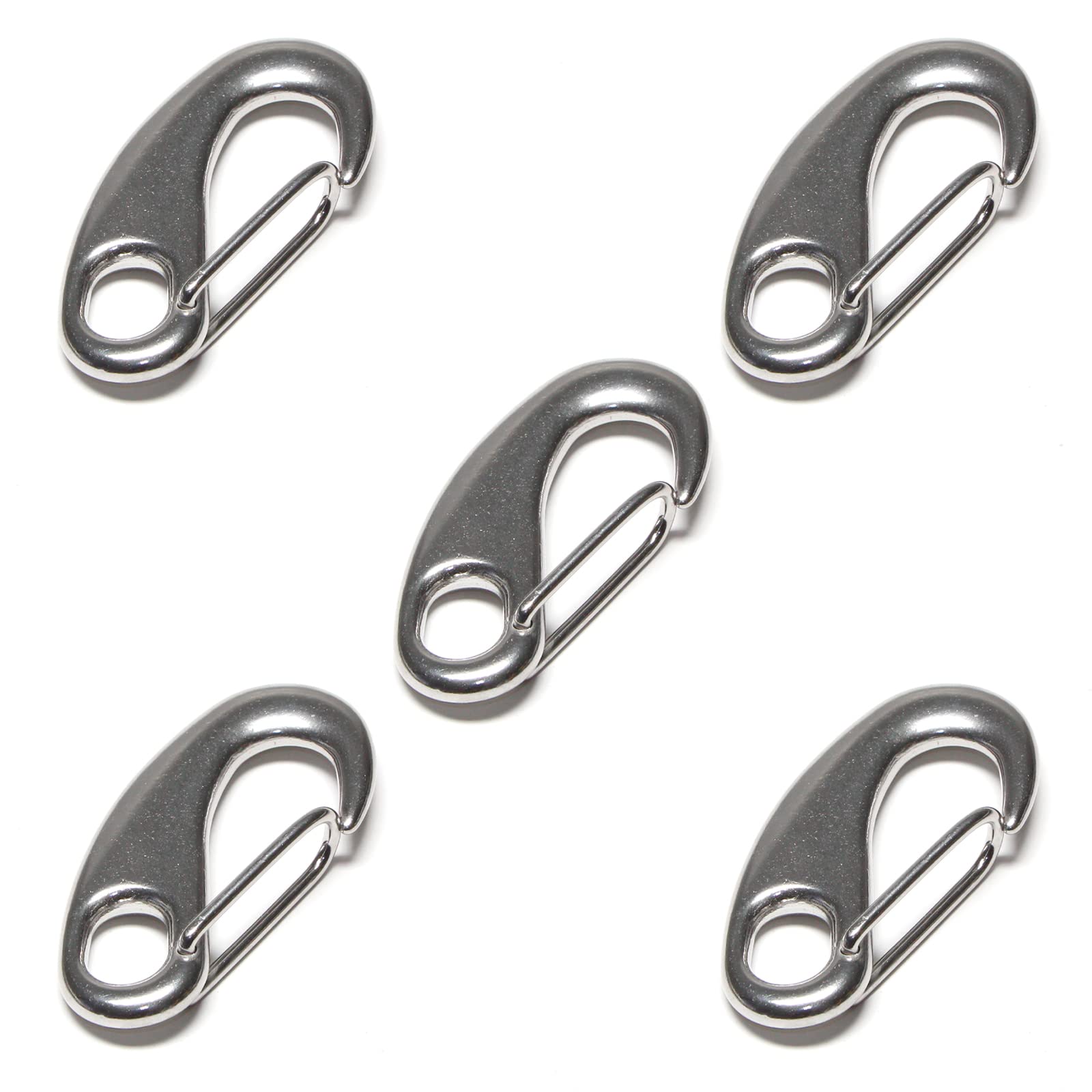 PRIOstahl Befestigungsmaterial Karabiner 50 mm Edelstahl V4A Schnapphaken
