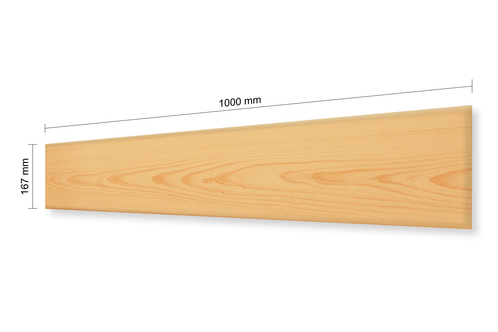 Hexim Deckenpaneele XPS 100x16,7cm 2qm Buche Hell P-01