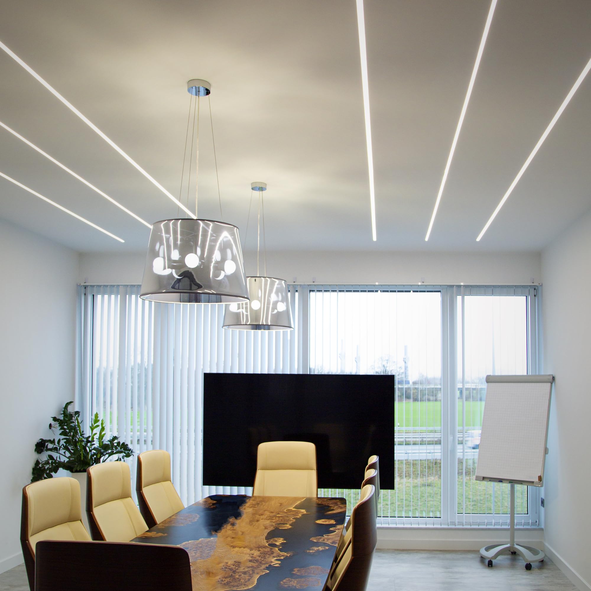 Hexim LED Trockenbauprofil ALED-1 Alu 10 m 5 Leisten