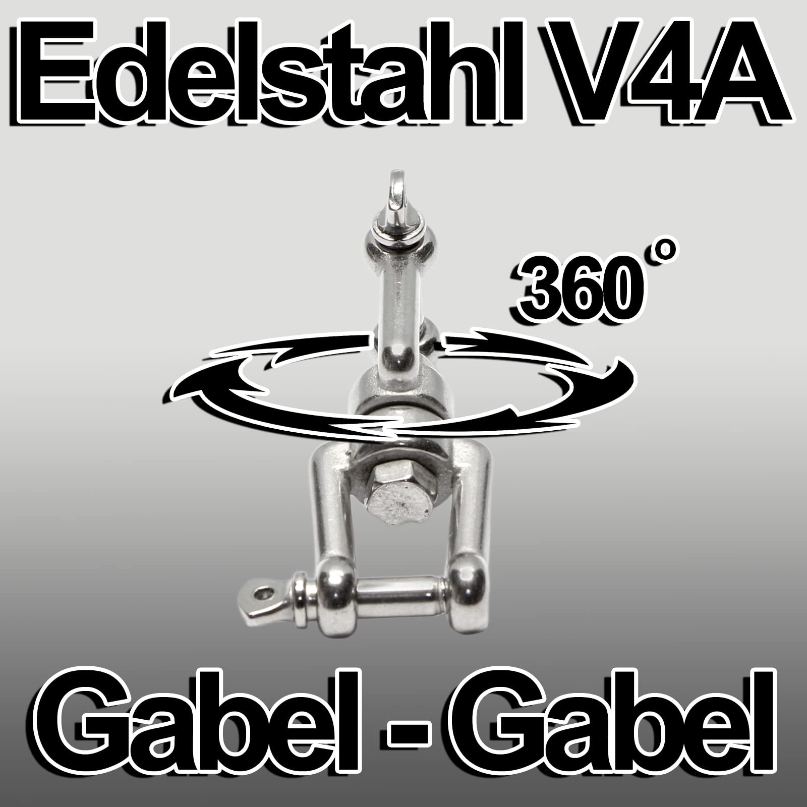 PRIOstahl Ankerwirbel Auge-Auge 5mm Edelstahl V4A