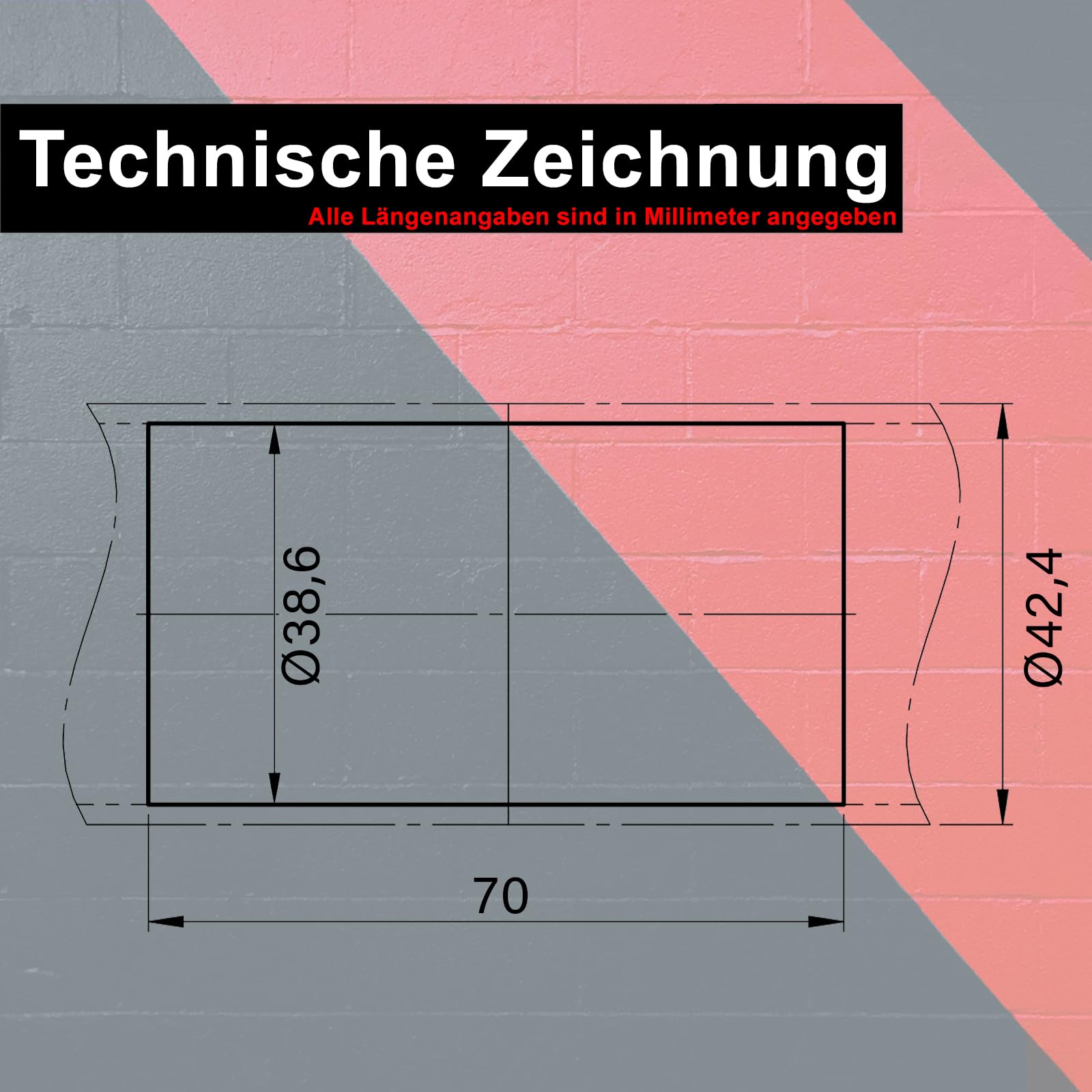 PRIOstahl Rohrverbinder Ø42,4mm 4 Stück Edelstahl V2A