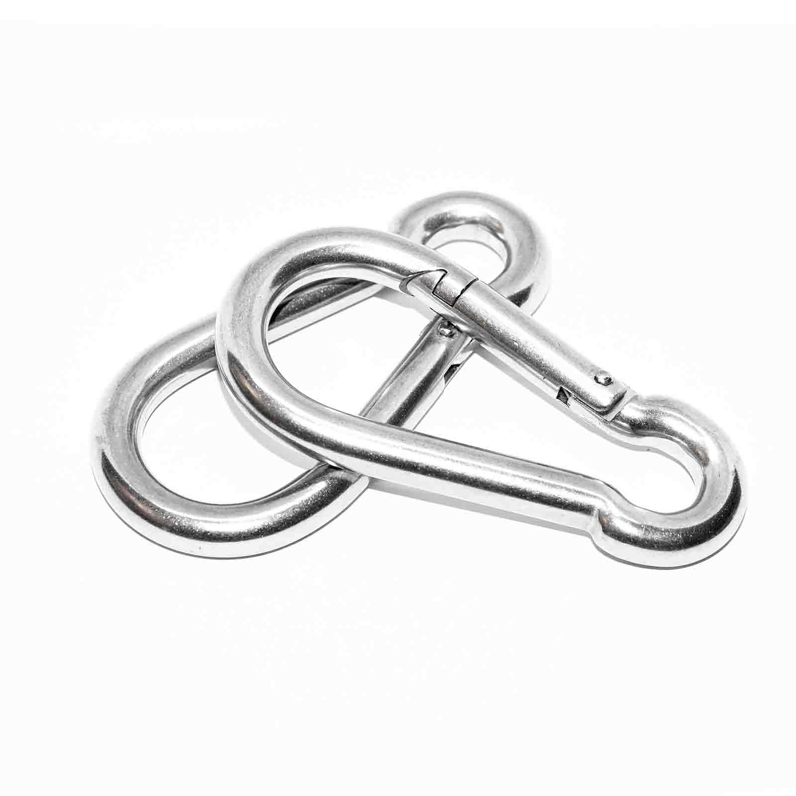 PRIOstahl Karabiner 8x80mm Edelstahl V4A rostfrei
