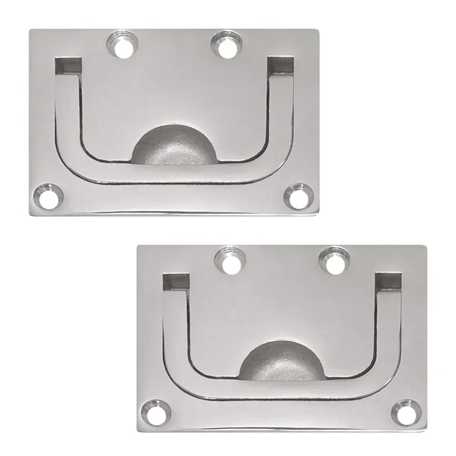 PRIOstahl Einlassgriff Bodenheber V4A 75x56 mm 2 Stück