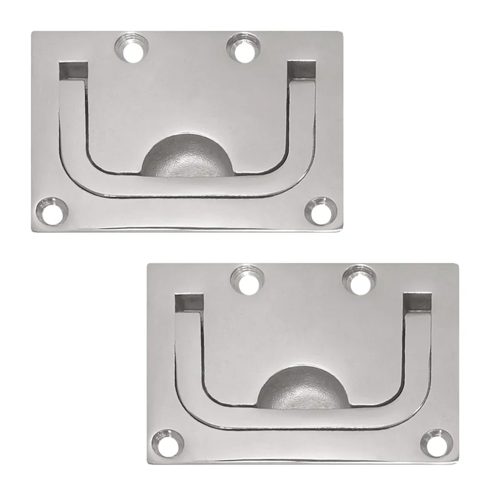 PRIOstahl Einlassgriff Bodenheber V4A 75x56 mm 2 Stück