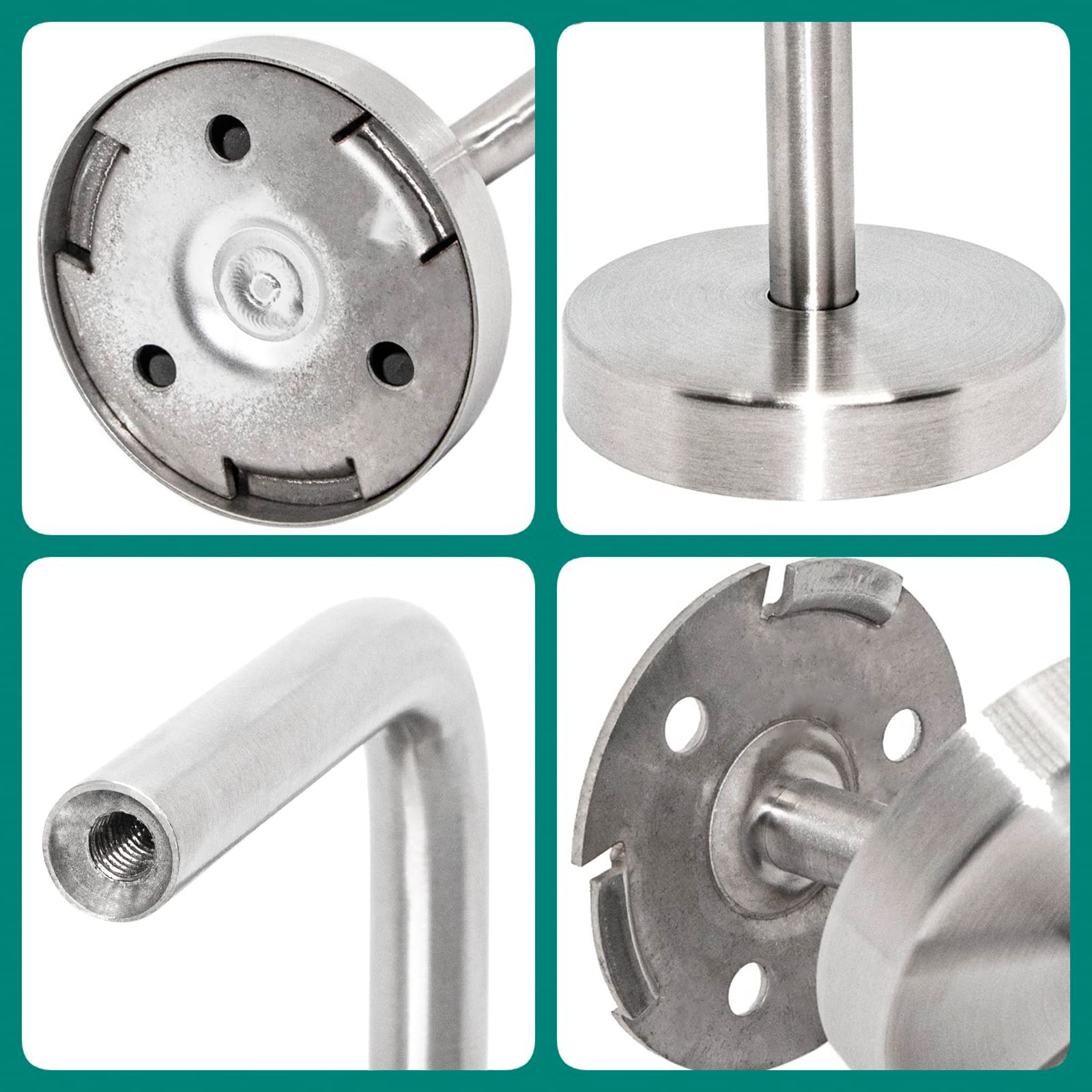 PRIOstahl Handlaufhalter Ø42,4 mm V2A 4 Stück