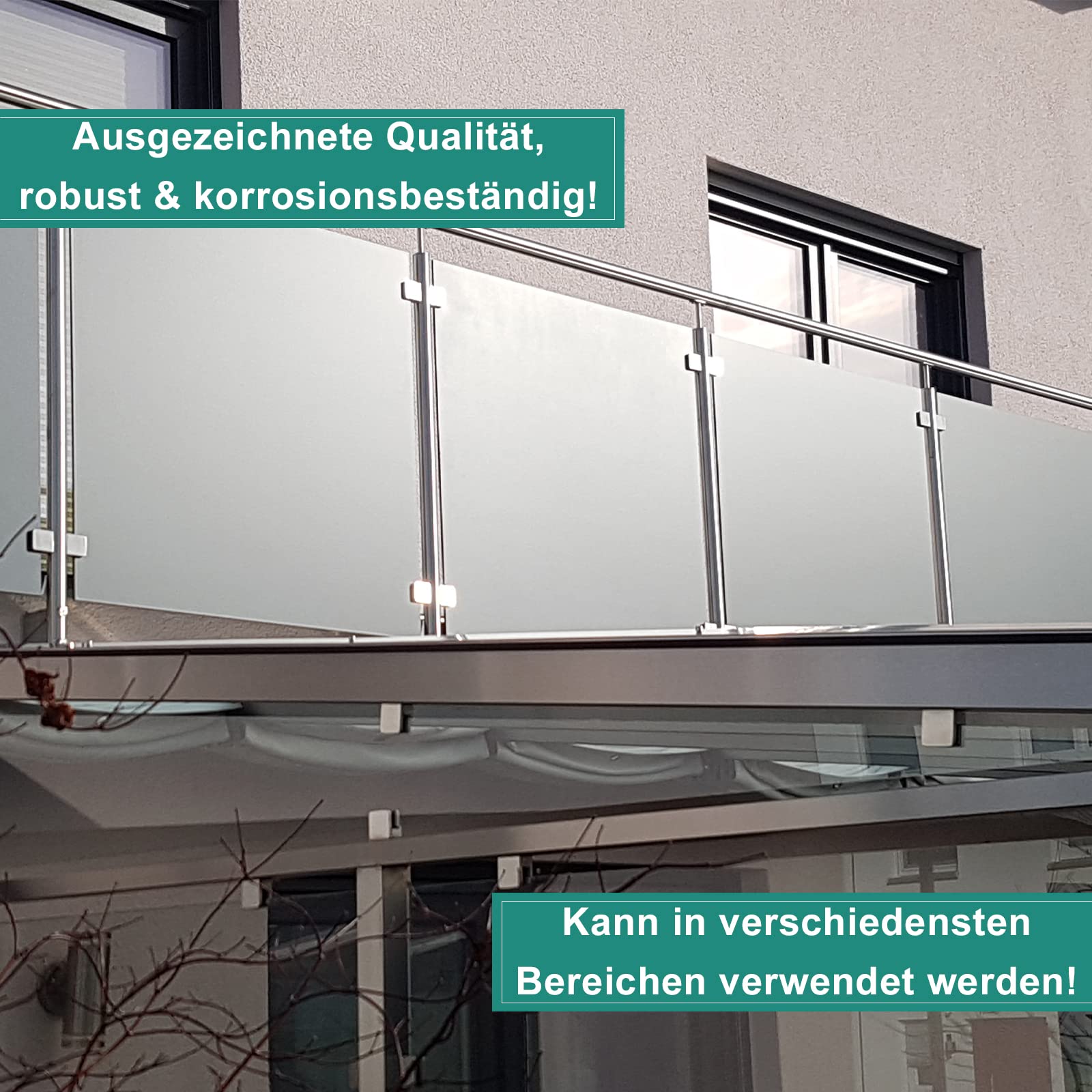 PRIOstahl Geländerbau Edelstahlrohr 42,4 mm x 1000 mm V2A