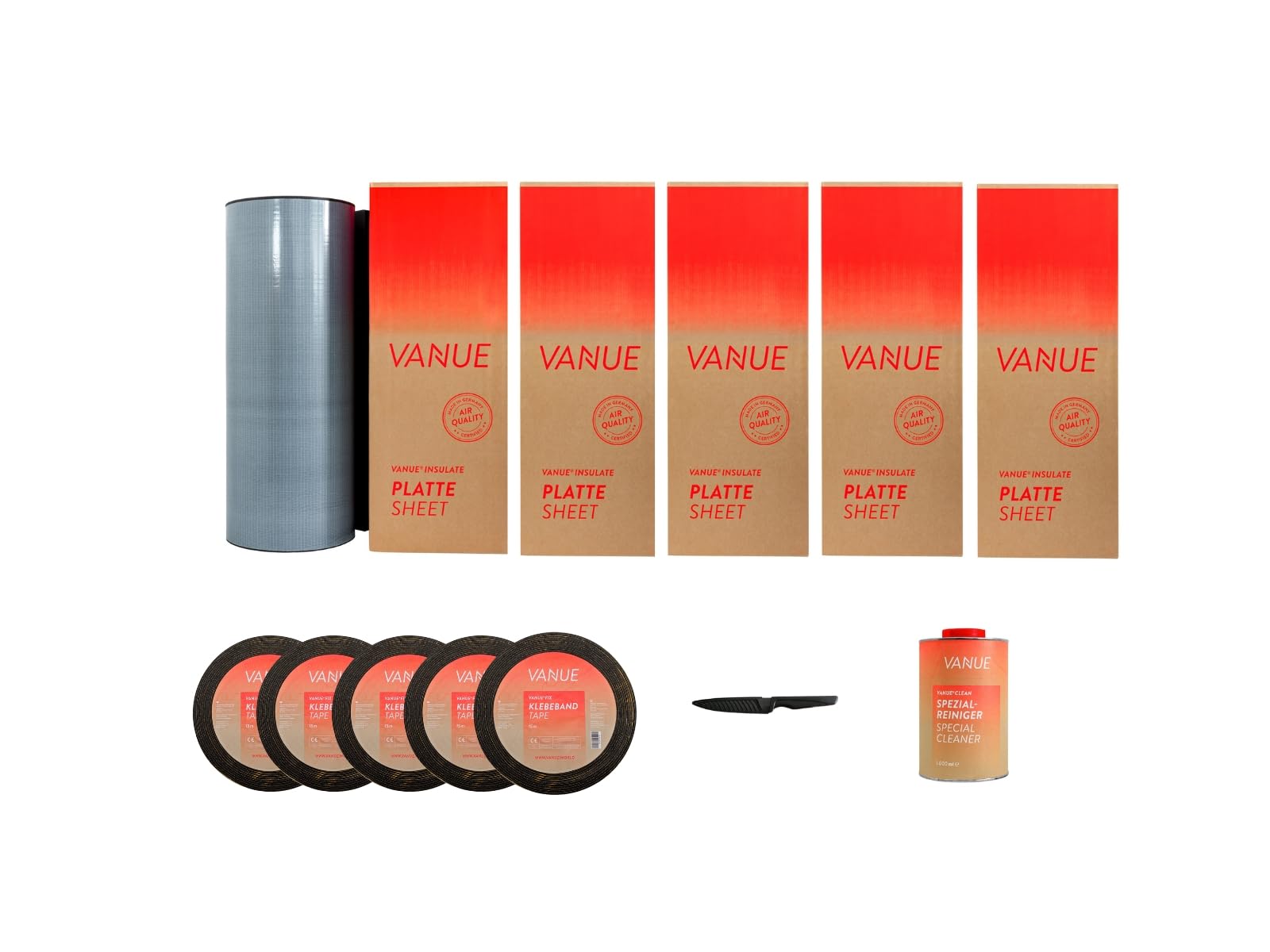 Vanue SET L 25 m² Insulate 19 mm Dämmset Camper Komplett