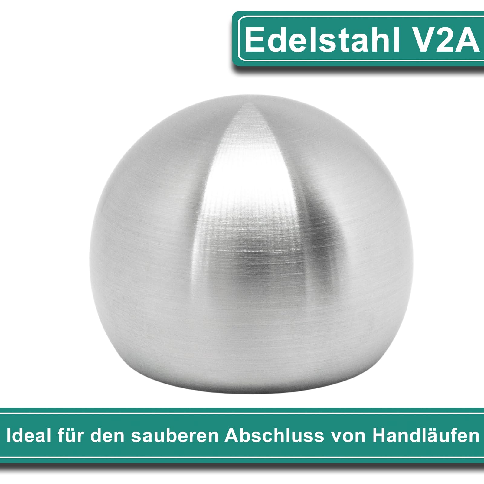 PRIOstahl Geländerbau Rohrstopfen 42,4mm V2A 1 Stück