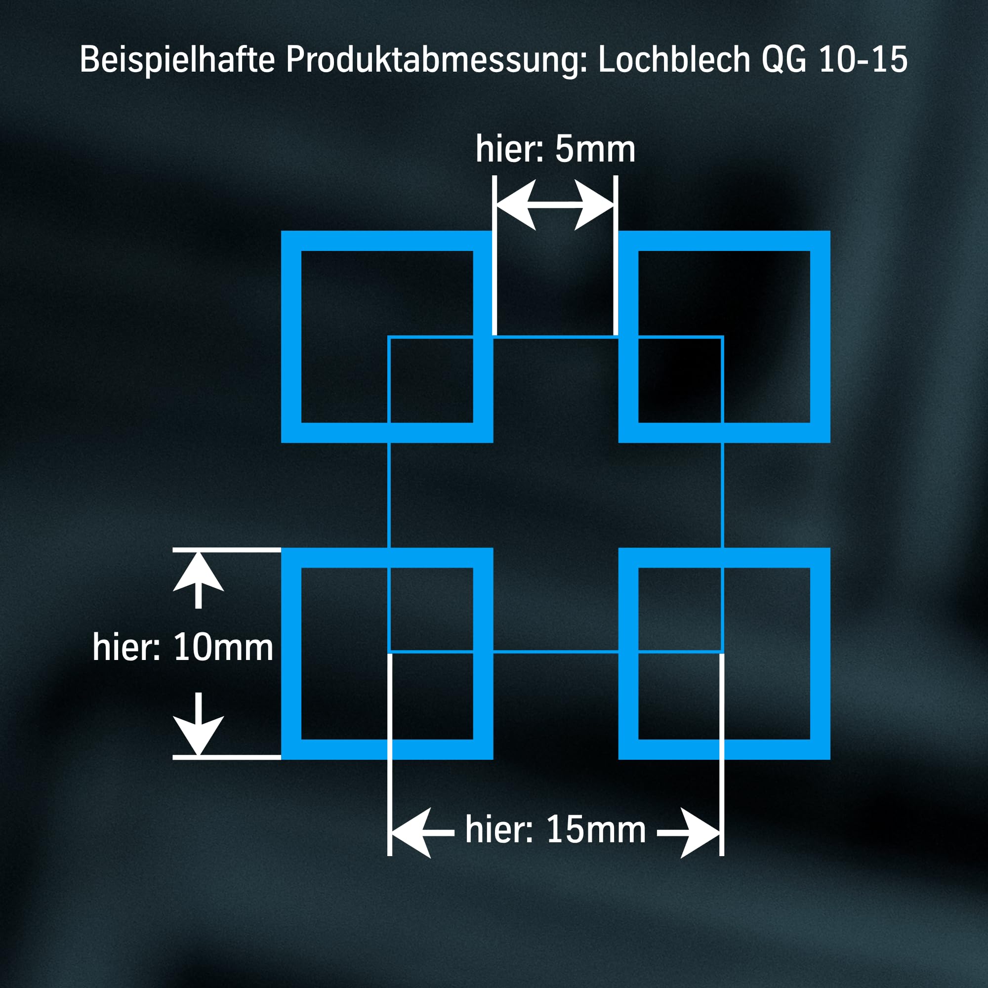 thyssenkrupp Lochblech Alu QG10-15 2mm 1500x500mm