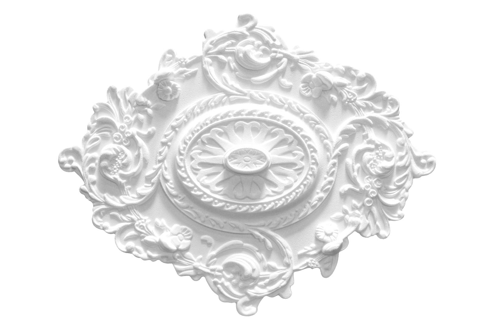 Hexim R-25 Stuckrosette 70x57cm Deckenrosette weiß EPS