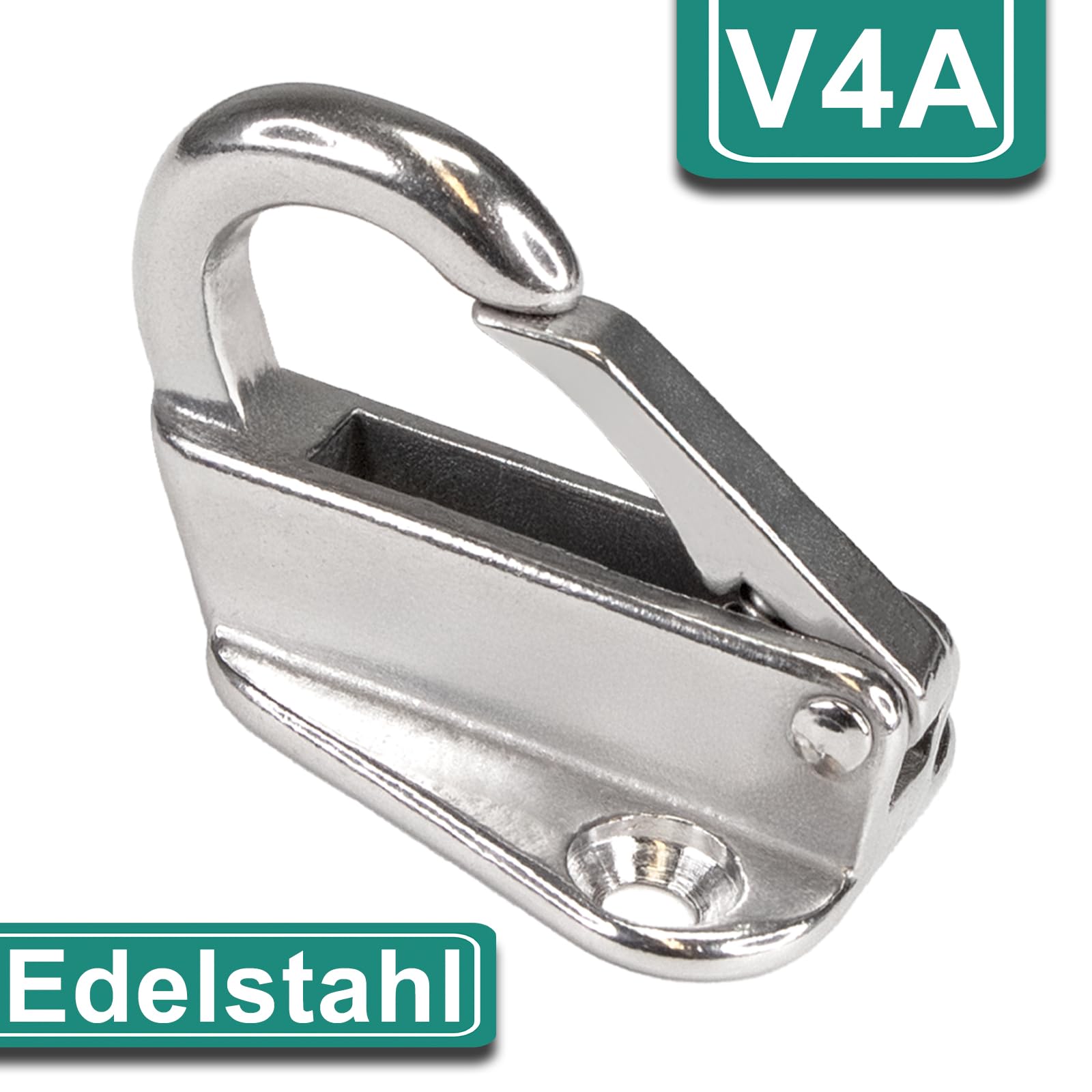 PRIOstahl Fenderhaken 45x32 Federhaken V4A 4 Stück