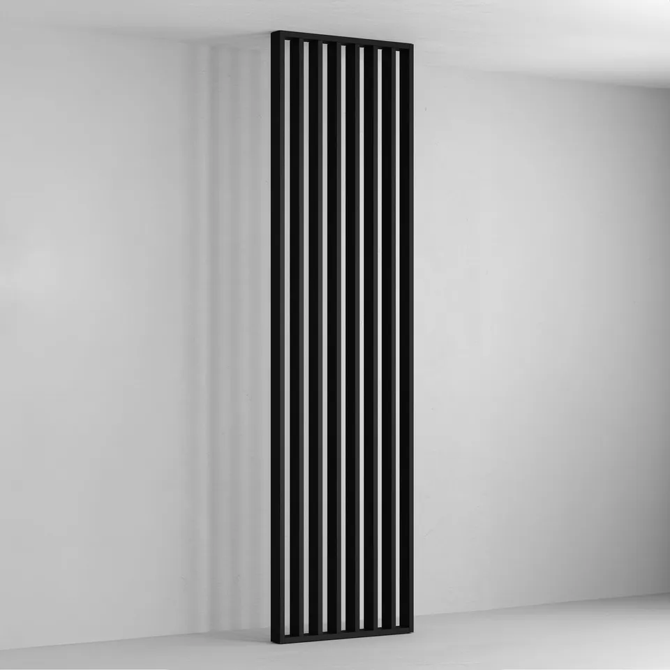 Hexim Raumteiler Lamellenwand 275x58 MDF Schwarz