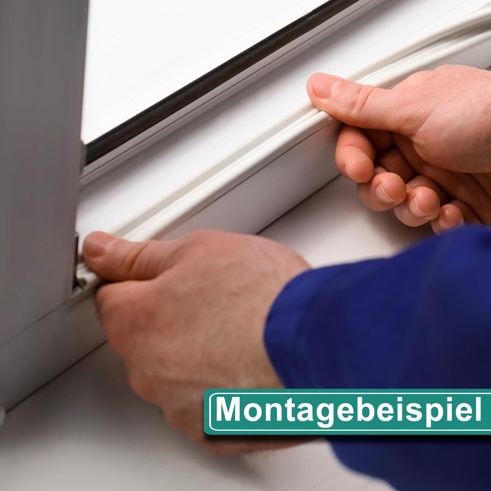 PRIOstahl Fensterdichtung selbstklebend weiss 50m P-Profil