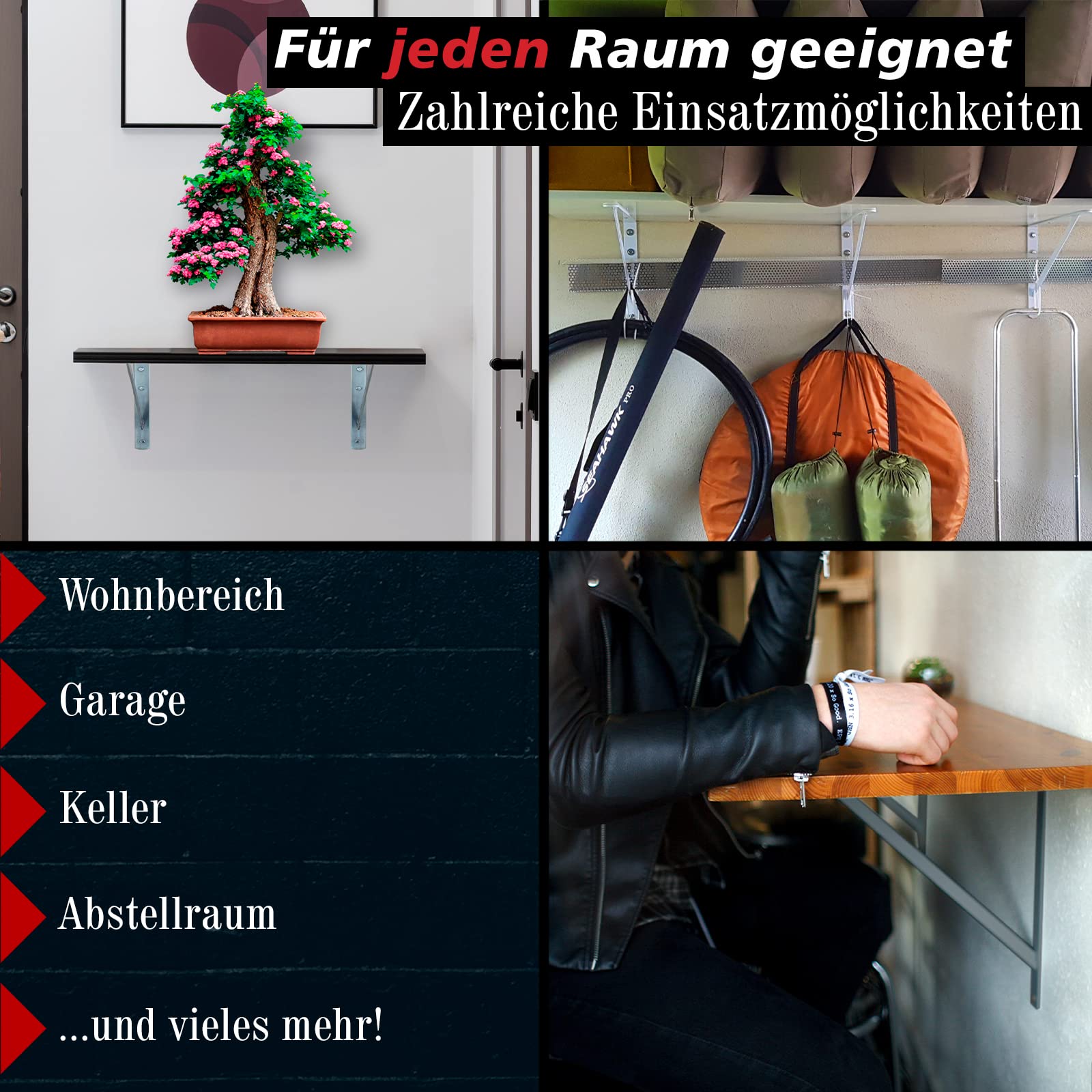 PRIOstahl Schwerlastträger 330x500mm Regalwinkel verzinkt 2 Stück