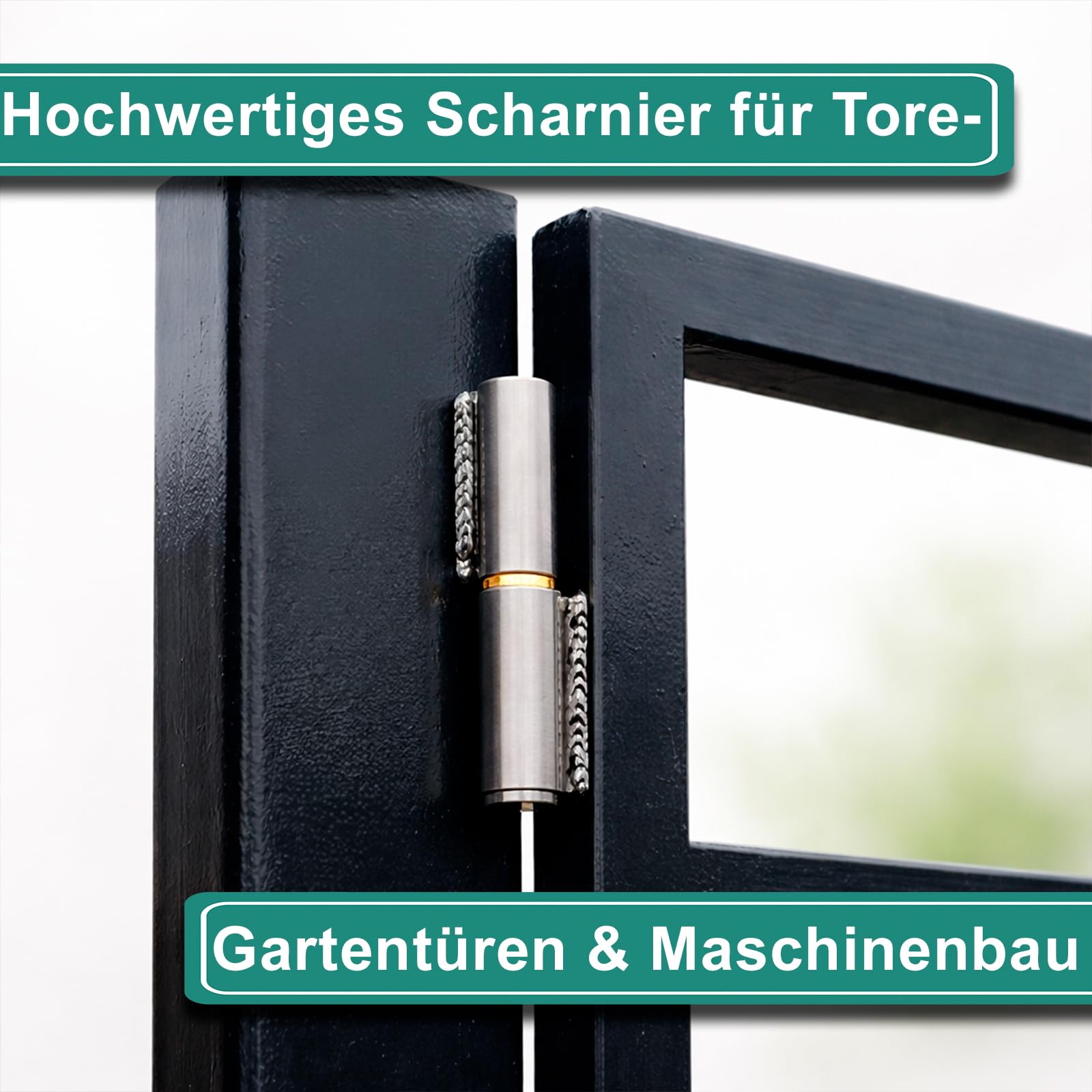 PRIOstahl Anschweißscharnier 6x60mm V2A 4 Stück Schwerlast