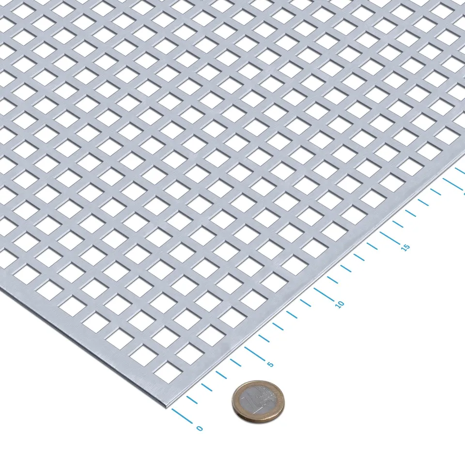 thyssenkrupp Lochblech QG10-15 Verzinkt 1500x500mm