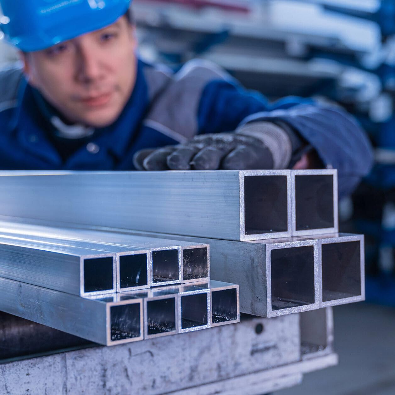 ThyssenKrupp Aluminum Vierkantrohr 20x20x2 mm 1500 mm EN AW-6060