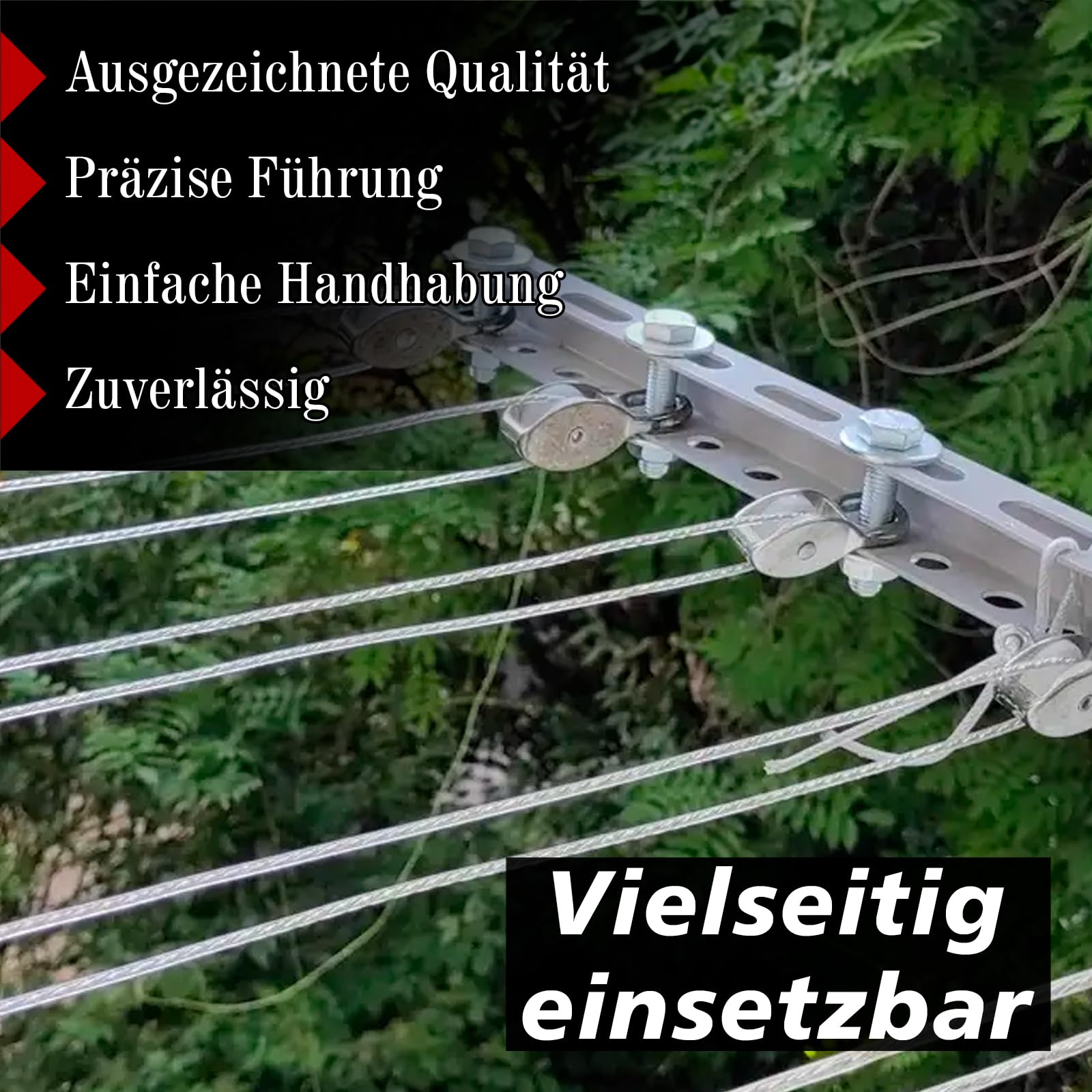 PRIOstahl Seilrolle 15 mm einfach Zink 4 Stück für Seil Ø5 mm