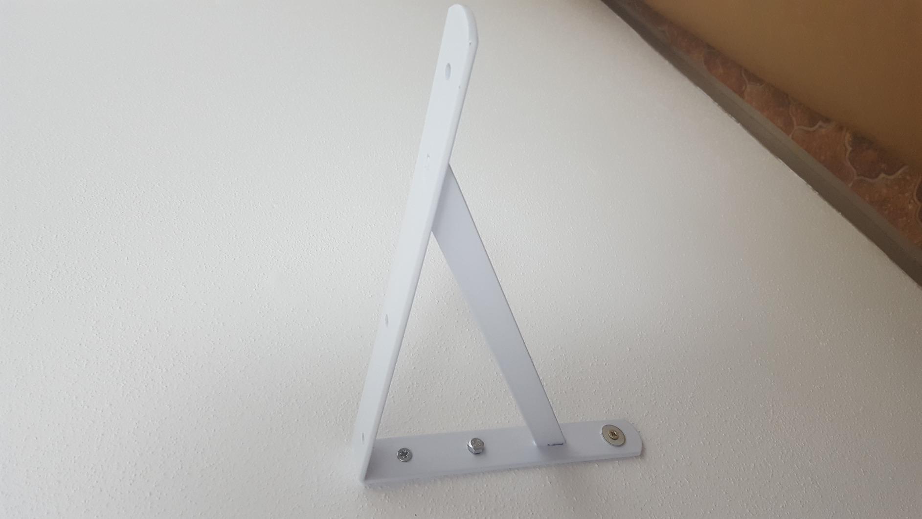 PRIOstahl Regalträger 210x295mm Weiß Schwerlast 1 Stück