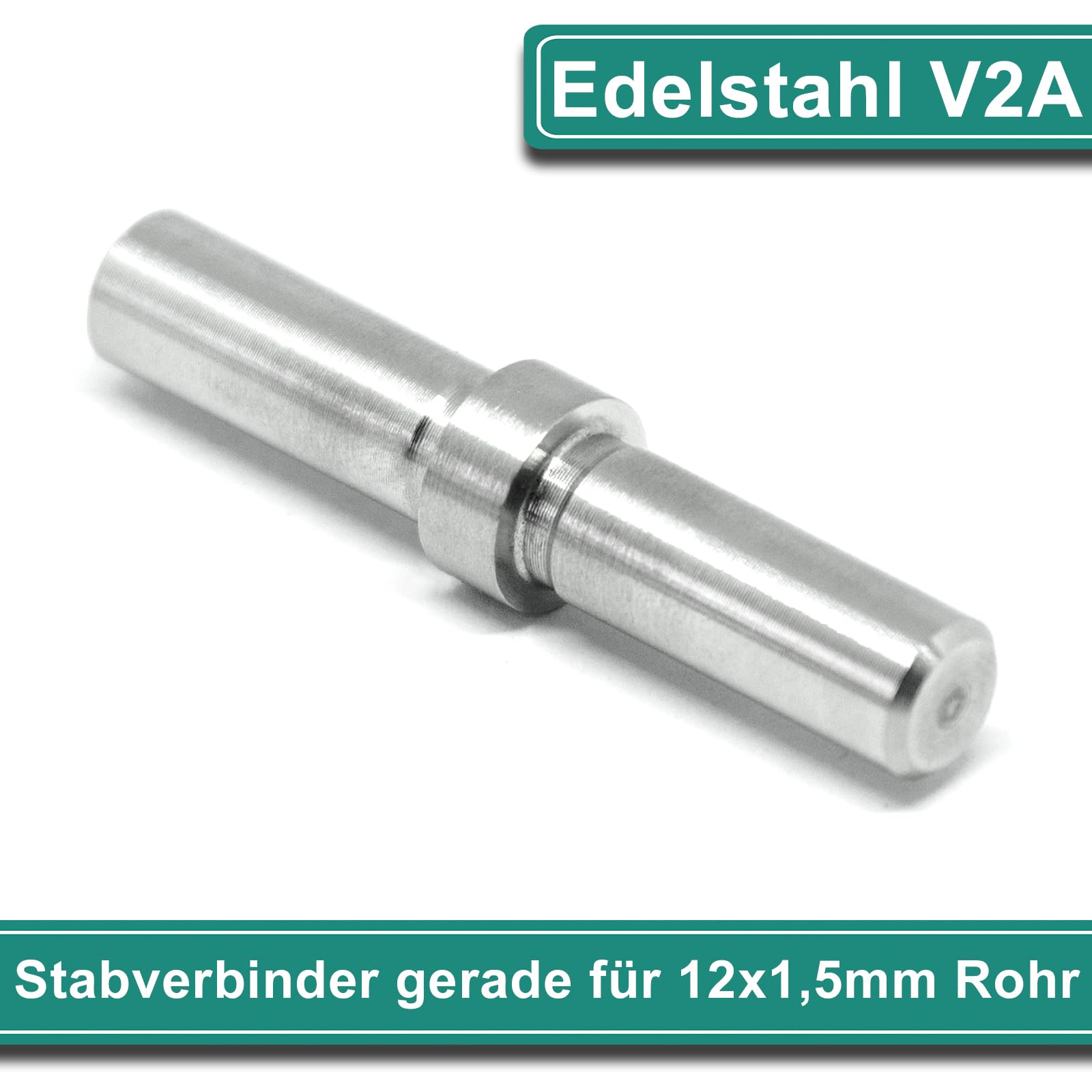 PRIOstahl Geländerbau Stabverbinder 12x1,5mm V2A 10 Stück