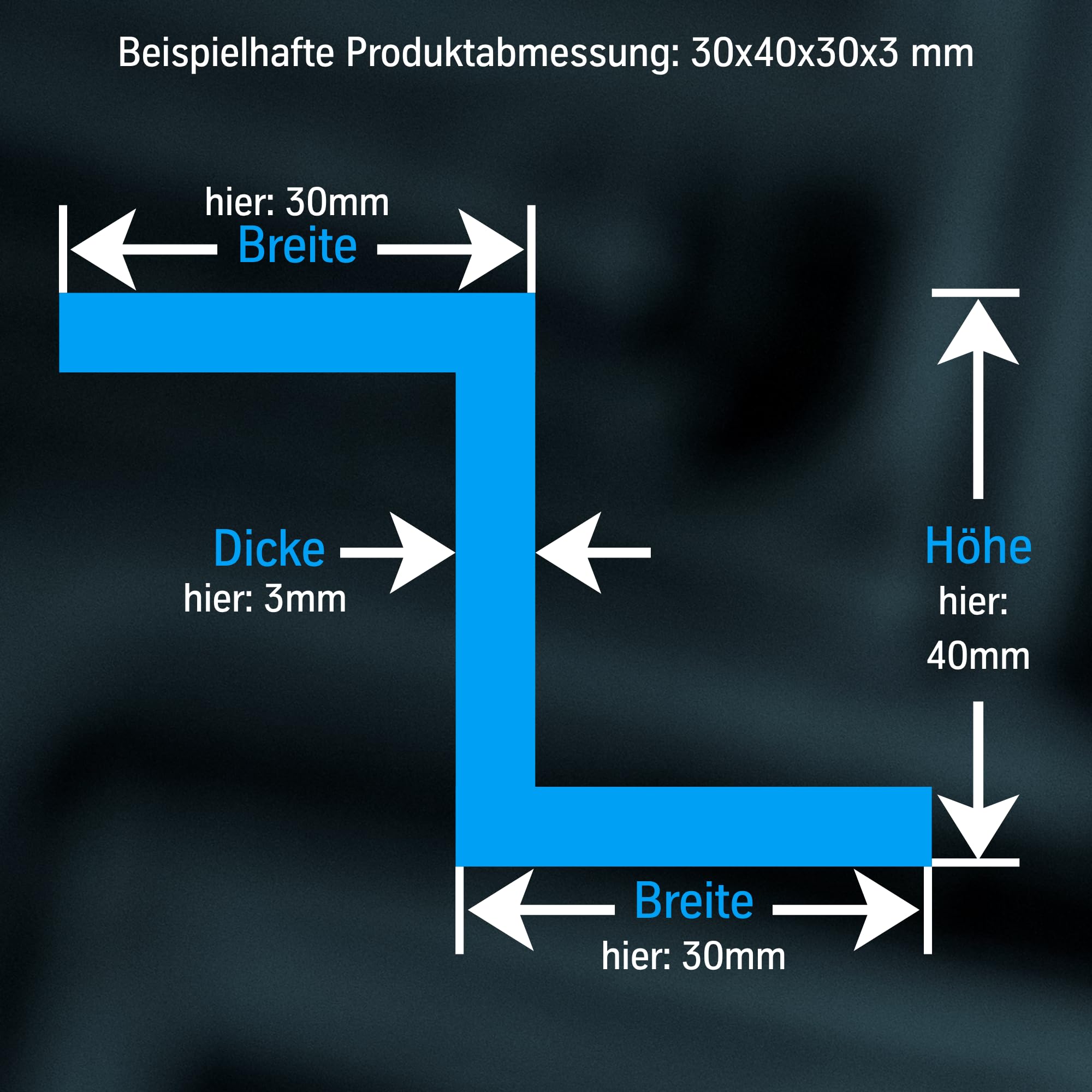 thyssenkrupp Z-Profil Aluminium 17x25x17x2mm 1000mm EN AW-6060