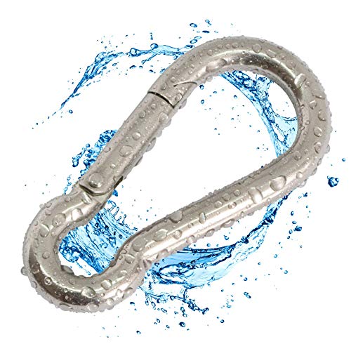 PRIOstahl Karabiner Edelstahl 4x40mm V4A 5 Stück rostfrei