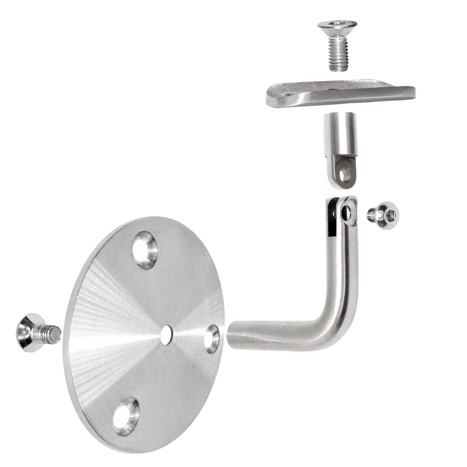 PRIOstahl Handlaufhalter Wandhalter Edelstahl V2A Ø42,4 mm
