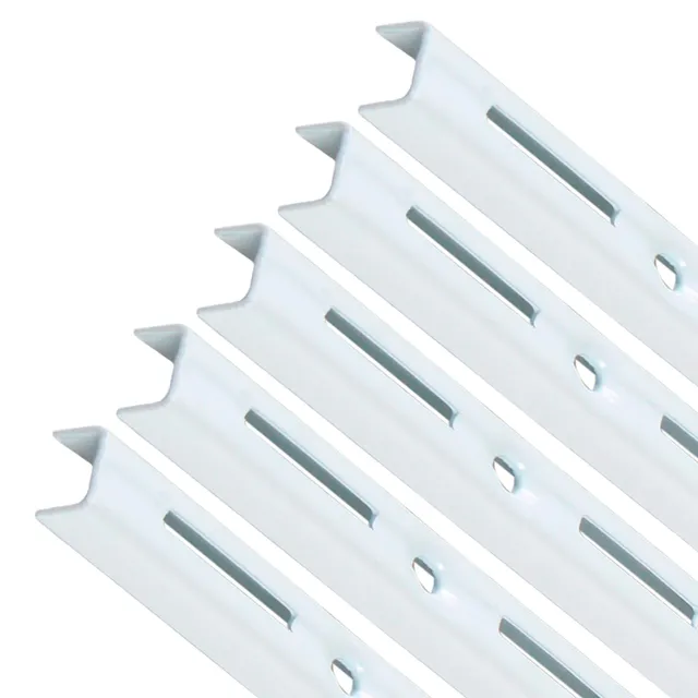 PRIOstahl Wandschiene 2000mm weiß 1-reihig 5 Stück