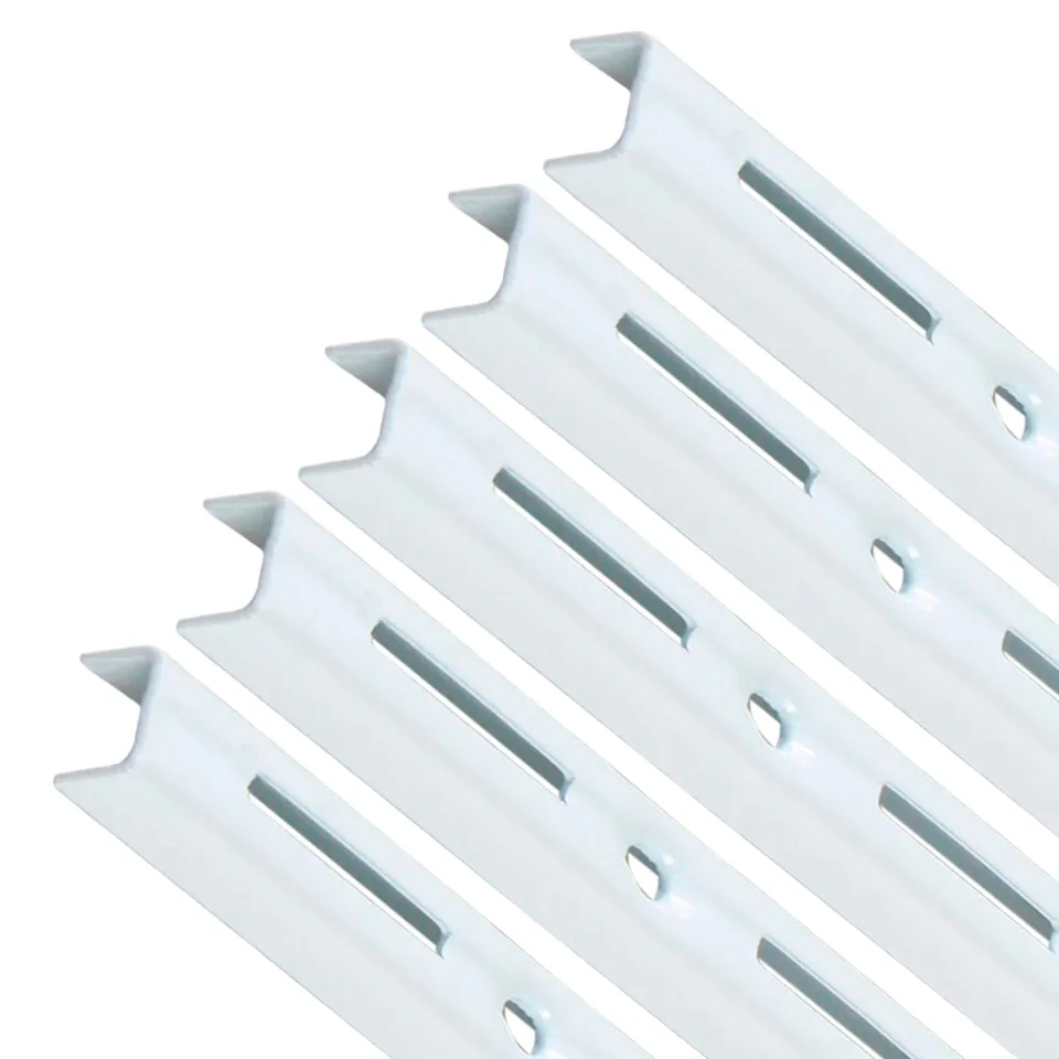 PRIOstahl Wandschiene 2000mm weiß 1-reihig 5 Stück
