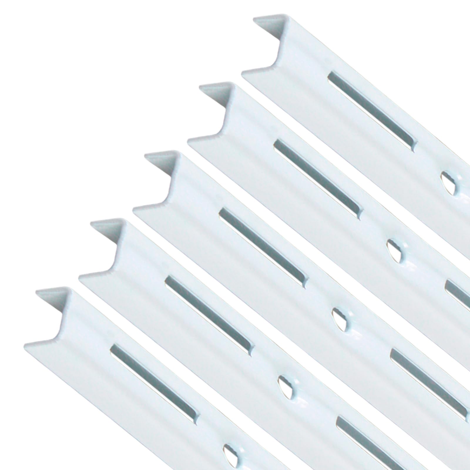 PRIOstahl Wandschiene 2000mm weiß 1-reihig 5 Stück