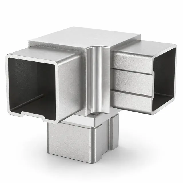 PRIOstahl Geländerbau Eckverbinder 40x40x2mm V2A 1 Stück