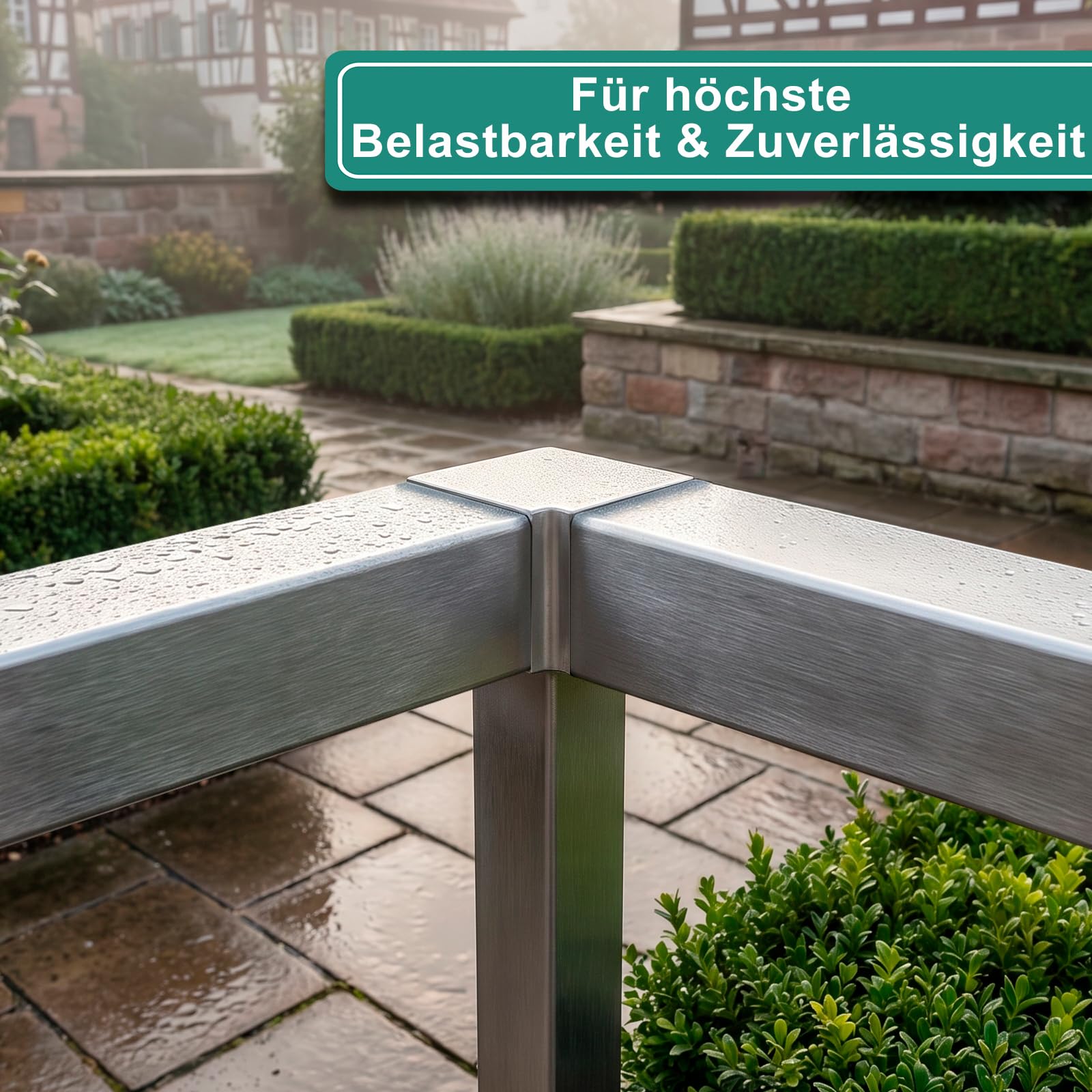 PRIOstahl Geländerbau Eckverbinder 40x40x2mm V2A 1 Stück