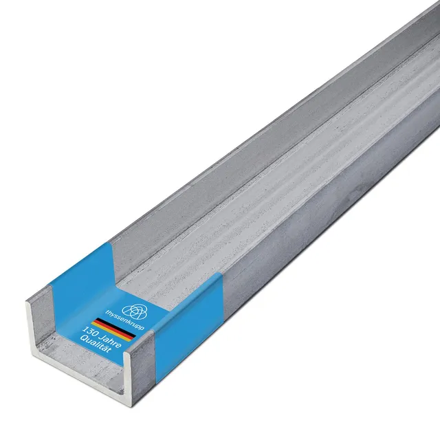 ThyssenKrupp U-Profil 15x30x15 2000mm Edelstahl V2A