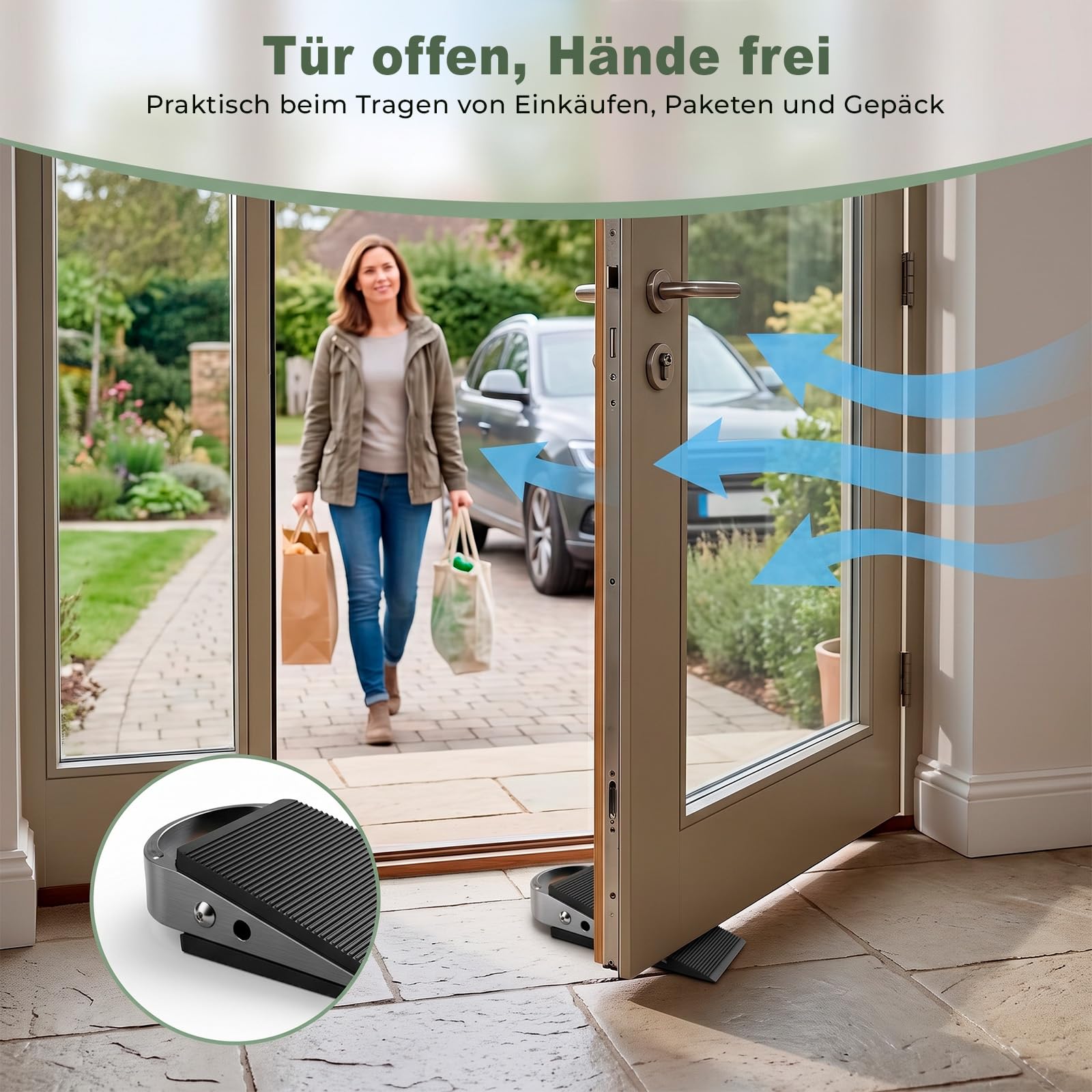 PRIOstahl Türkeil Türstopper 124x51x31 mm TPR 1 Stück