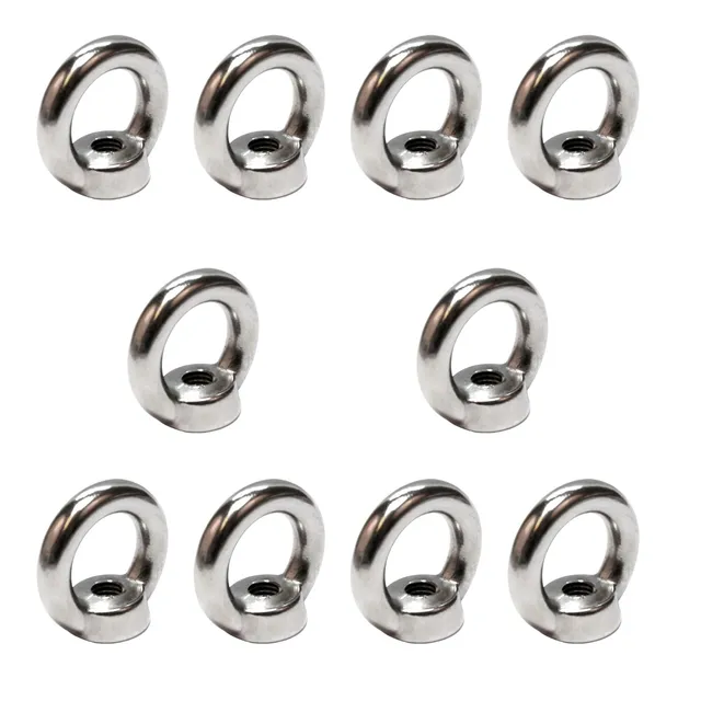 PRIOstahl Befestigungsmaterial Ringmutter M6 V4A 10 Stück