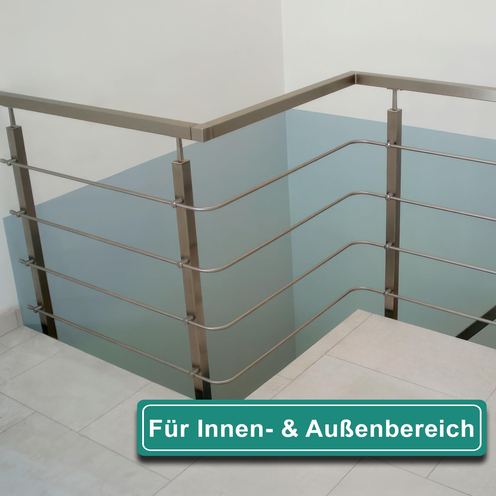 PRIOstahl Geländerbau Vierkantrohr 40x40x2 1500mm Edelstahl V2A