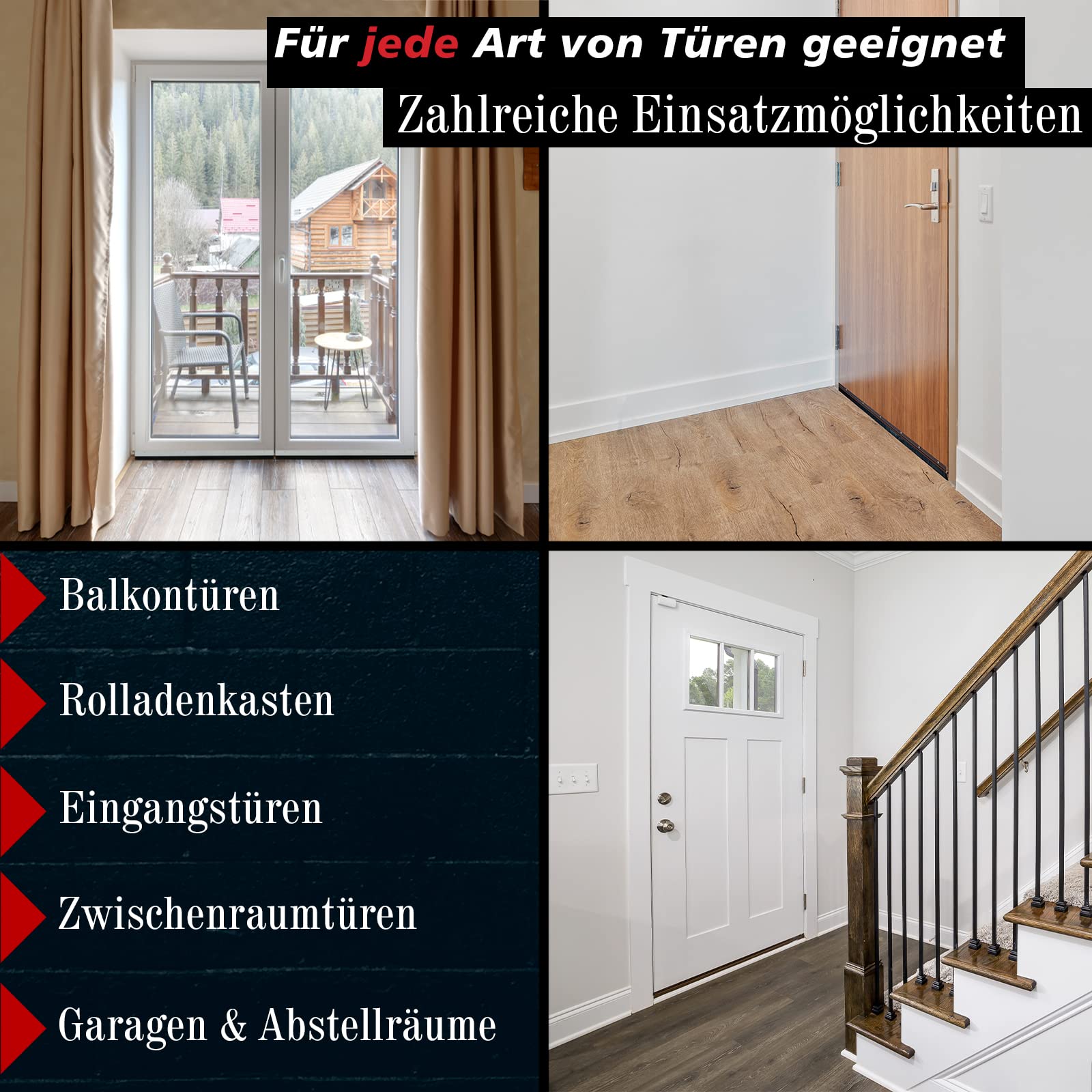 PRIOstahl Befestigungsmaterial Türdichtung Braun 1m Bürstendichtung