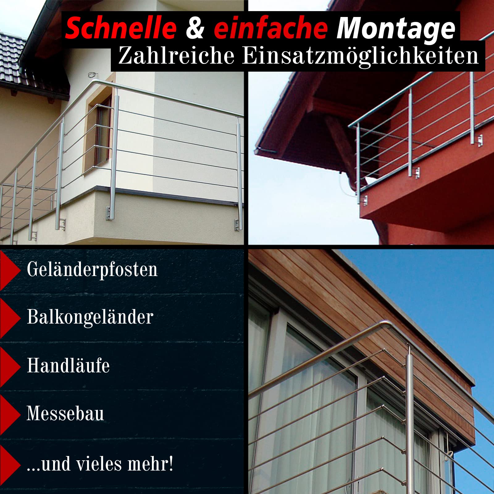 PRIOstahl Schweißbogen Rohrbogen 90° Edelstahl V2A Ø42,4 mm 4 Stück