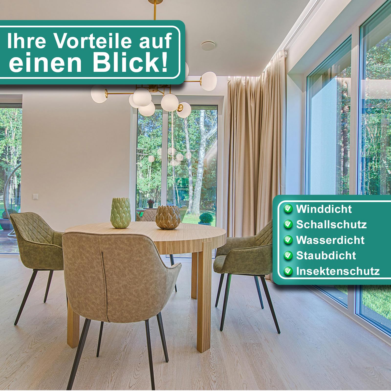 PRIOstahl Fensterdichtung E-Profil 50m braun selbstklebend