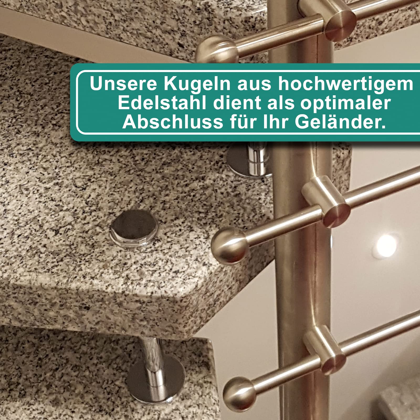 PRIOstahl Zierkugel M6 Edelstahl 10 Stück V2A