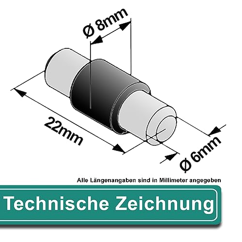 PRIOstahl Zubehör Sicherungsstifte 22 mm V2A 4 Stück