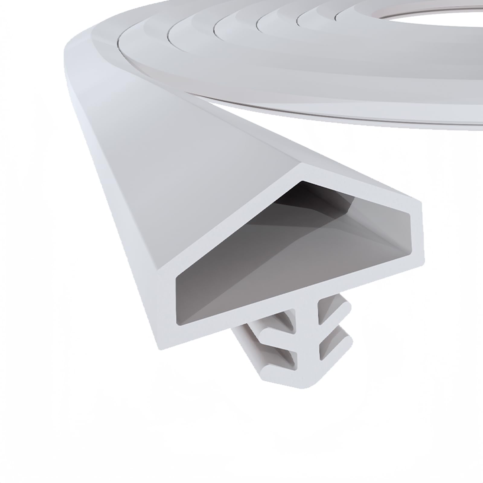 PRIOstahl Türdichtung Weiß 25 m PVC Falzbreite 12 mm Holztür