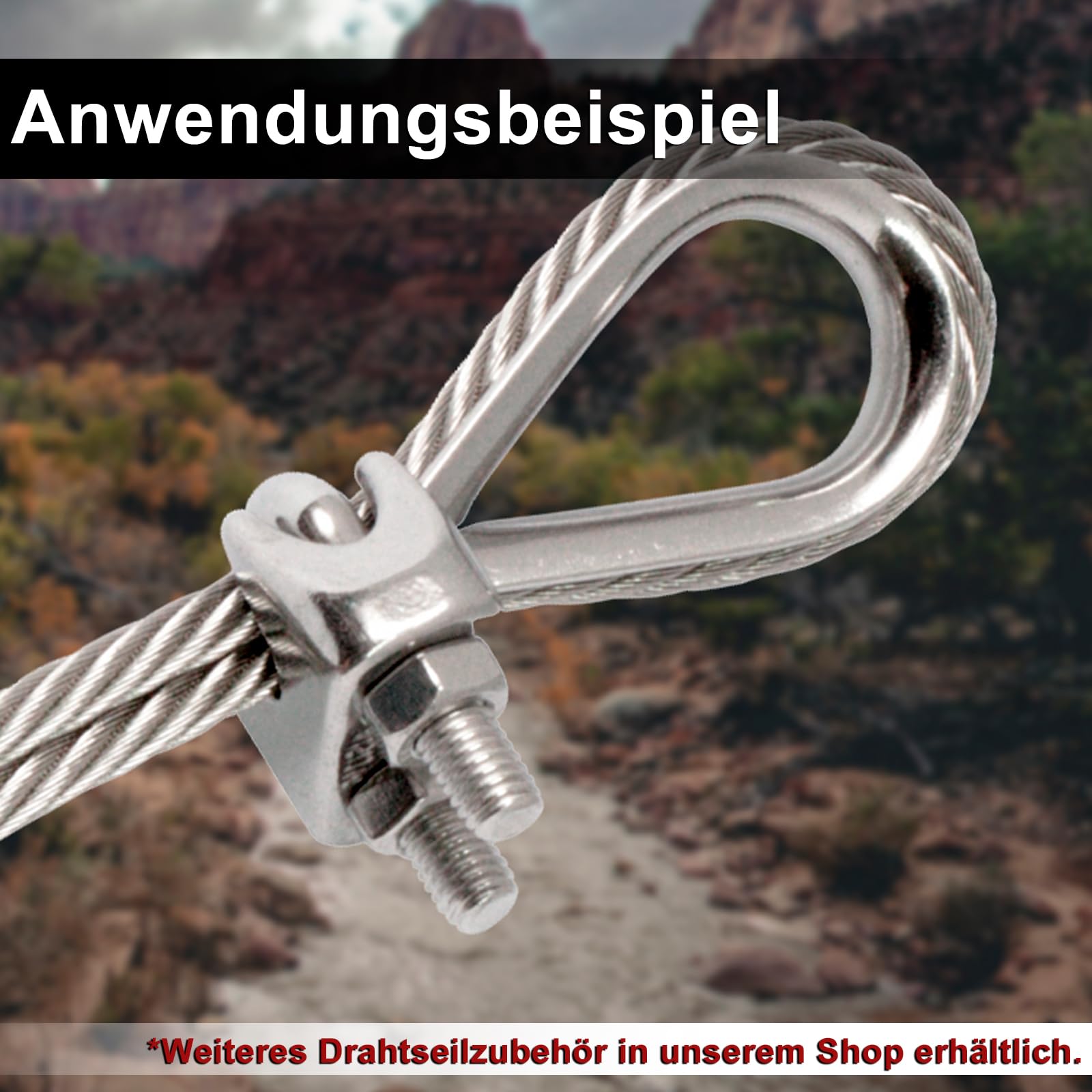PRIOstahl Drahtseil 6 mm 50 Meter Edelstahlseil V4A 7x7