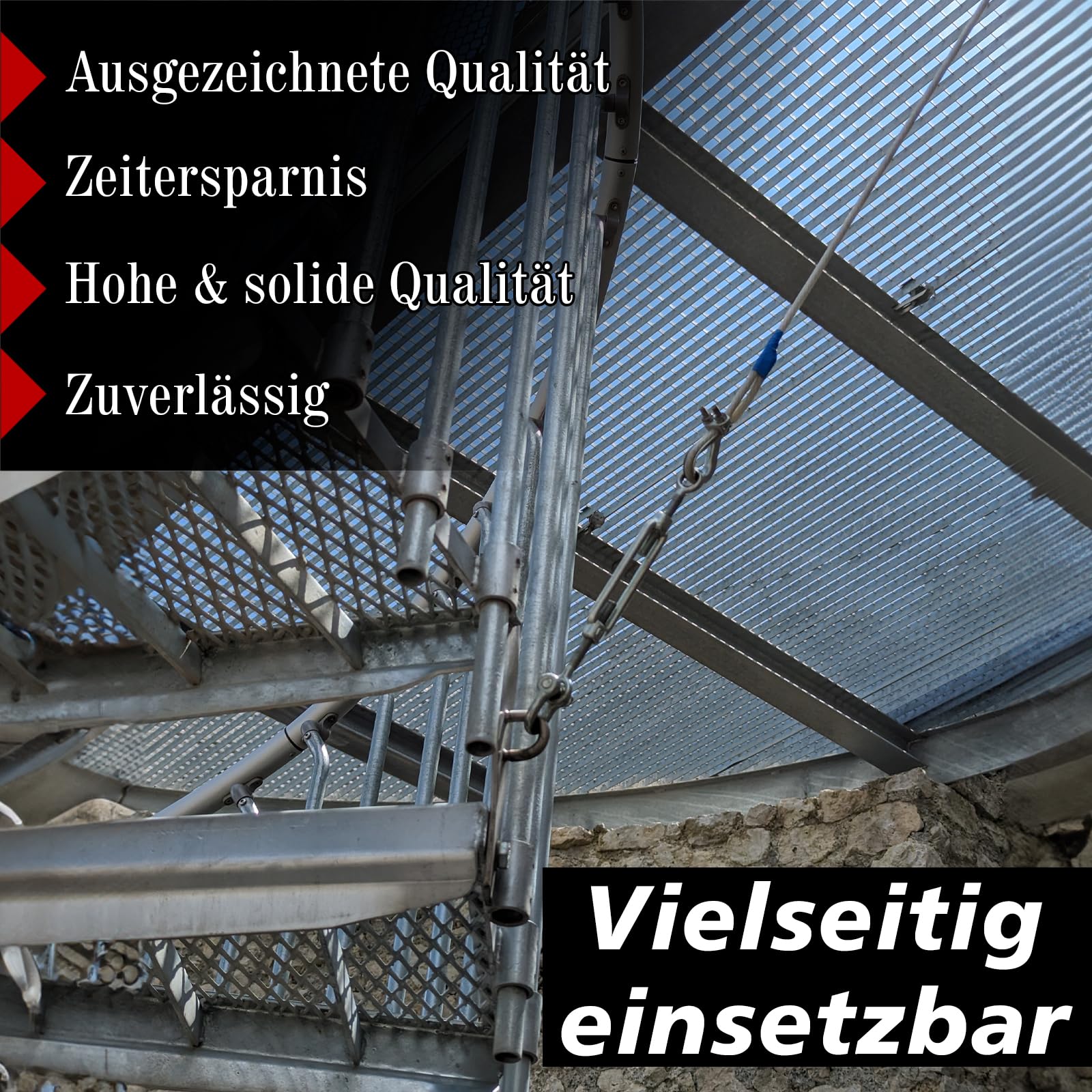 PRIOstahl Geländerbau Spannschloss M16 Öse-Öse Seilspanner verzinkt 1 St